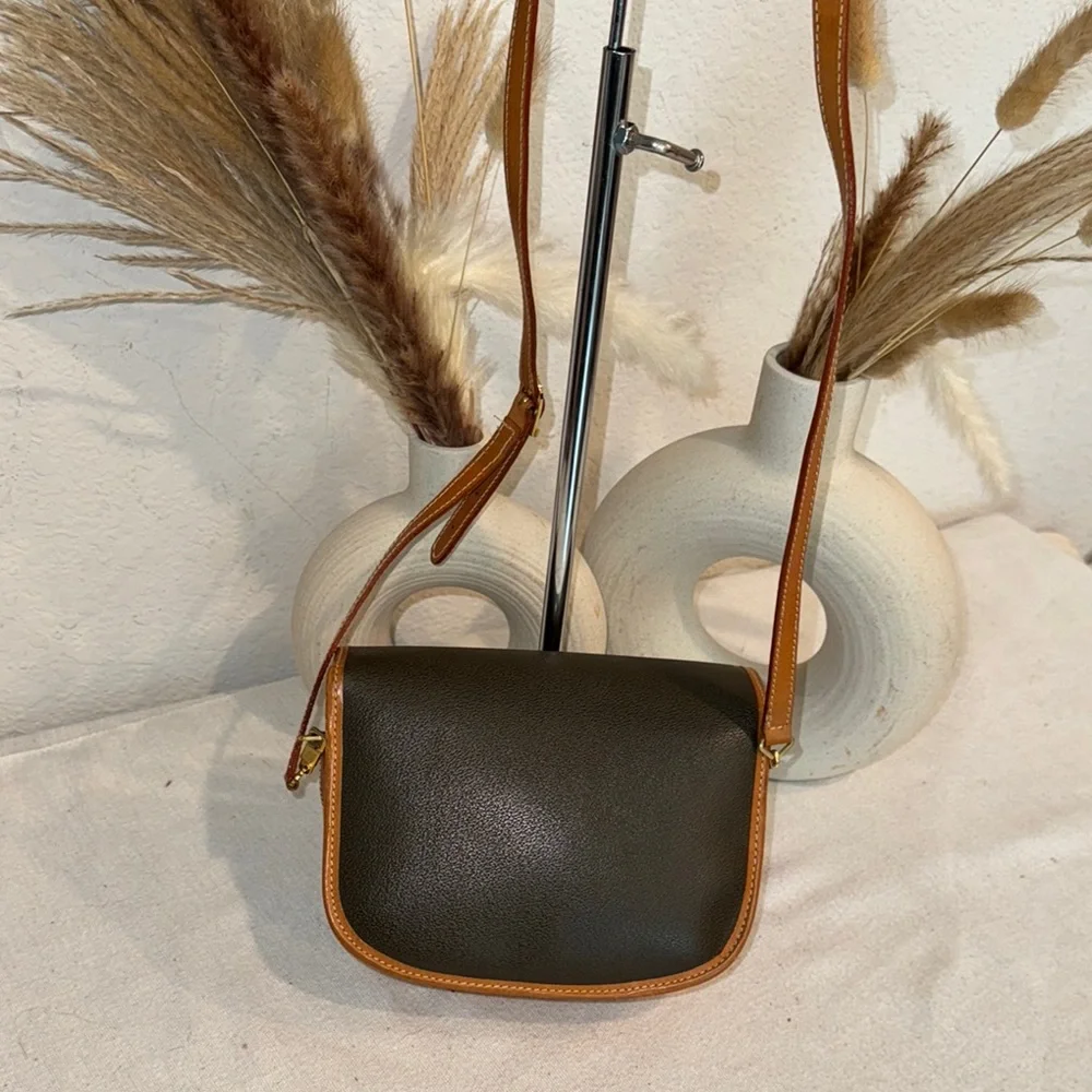 Authentic Francois Marot Paris Black and Tan Crossbody Bag - Picture 6 of 13